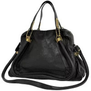 Chloe Paraty 2way Shoulder Bag Leather Black